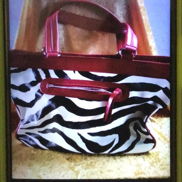 Dooney and Bourke zebra print tote - Picture 2 of 11